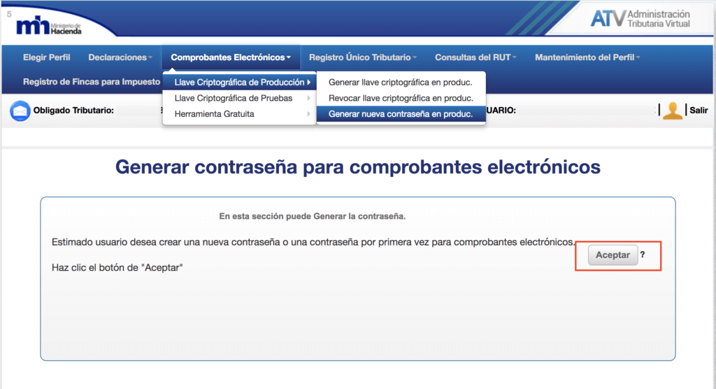 Generación de llave criptográfica para factura electrónica en Costa Rica